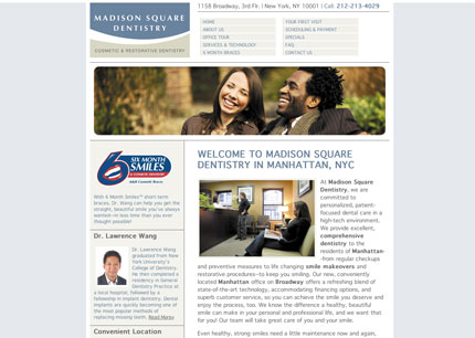 Madison Square Dentistry Website
